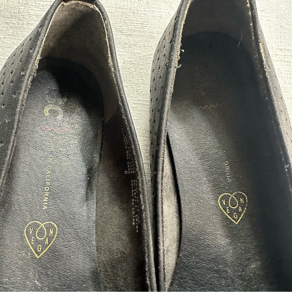 BC Born in California Women’s Black Vegan Pointy Mules Size 6 - Picture 7 of 8